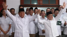 Prabowo Subianto dan Cak Imin meresmikan Sekretariat Bersama (Sekber) 