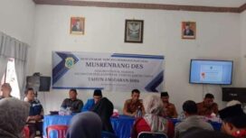 Musrenbang Desa Manunggal Makmur perdana dikepemimpinan Kades Masyhudi.
