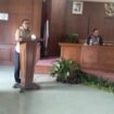Sekda Tanjab Timur, Sapril, saat menyampaikan sambutan.