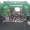 Start pertama pertandingan balap sepeda yang dibuka oleh Ketua KONI Provinsi Jambi dan didampingi Ketua ISSI Provinsi Jambi, AKBP Ali Sadikin.