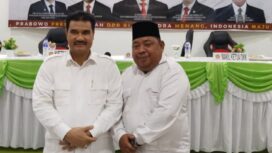 Ashar Idris, Ketua DPC Partai Gerindra Tanjab Timur bersama Ketua DPD Partai Gerindra Provinsi Jambi, Sutan Adil Hendra (SAH).