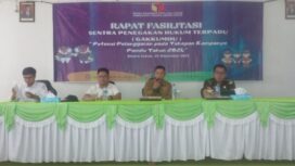 Ketua Bawaslu Tanjab Timur, Tarmuzi, saat menyampaikan sambutan.