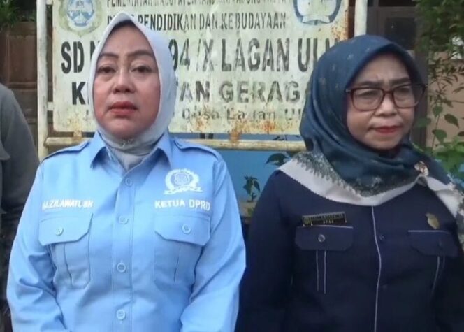 
 Zilawati Bersama Anggota DPRD Lainnya Meninjau Kondisi di Dusun Geragai Tanjabtim
