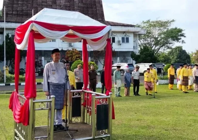 
 Wabup Muslimin Tanja Pimpin Upacara HUT ke-69 Provinsi Jambi di Tanjab Timur